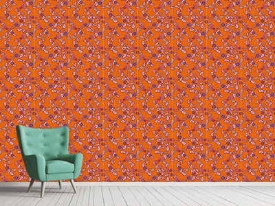 patterned-wallpaper-orange-paisley