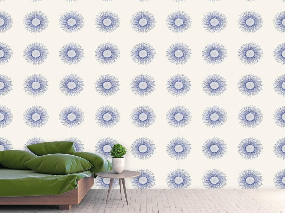 patterned-wallpaper-sunflower-blue