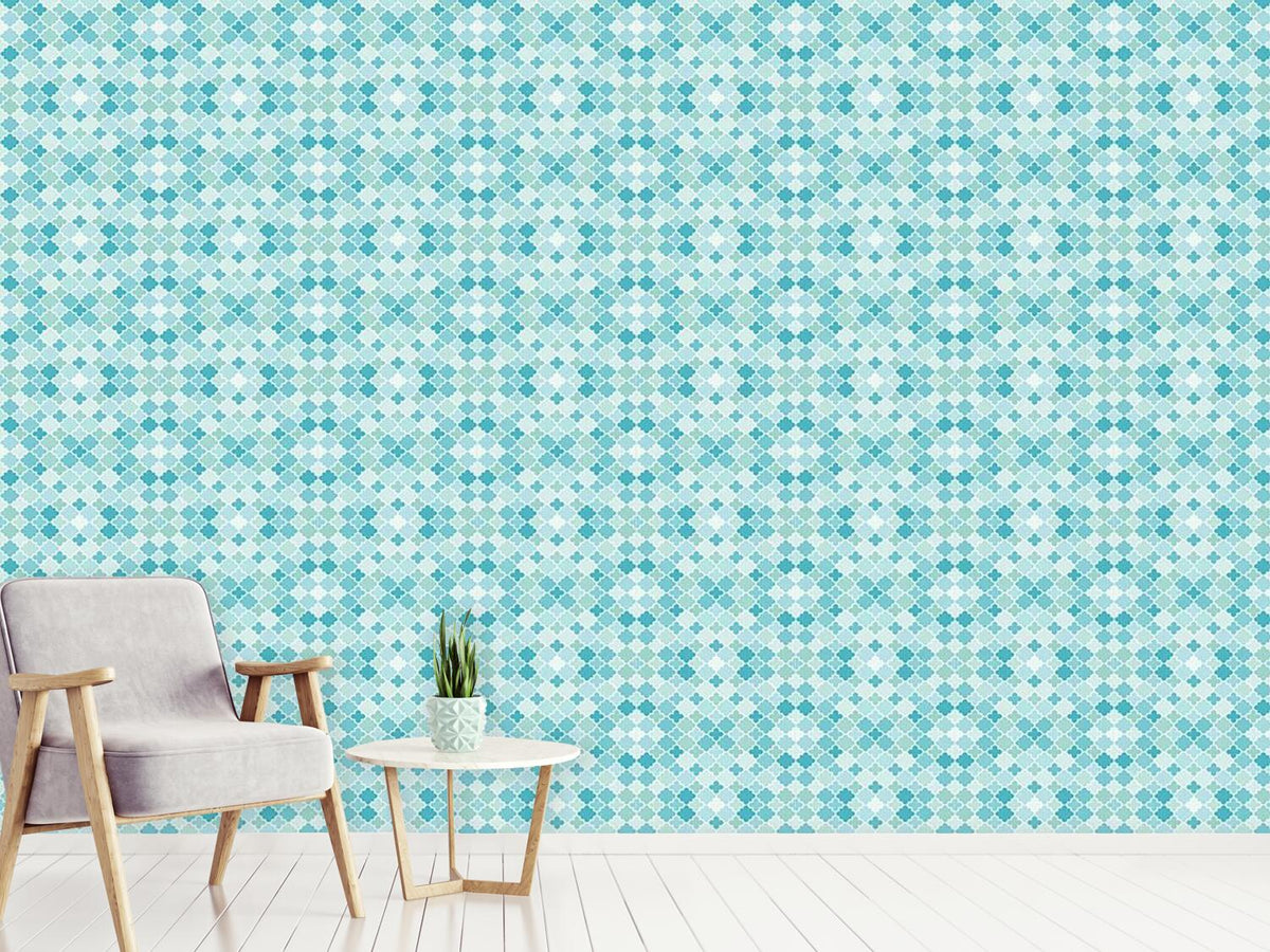 patterned-wallpaper-quatrefoil-mosaik