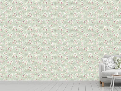 patterned-wallpaper-roses-and-polkadots