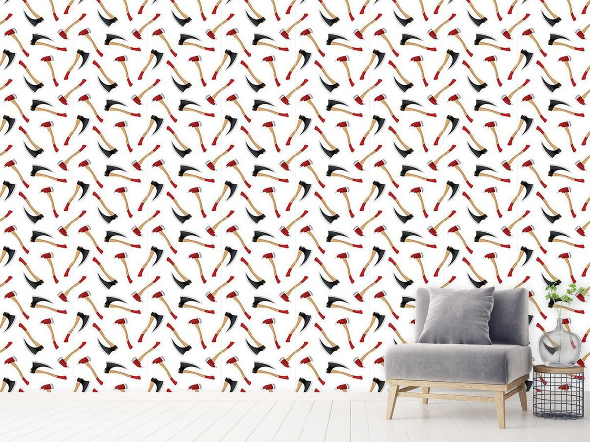 patterned-wallpaper-flying-axes