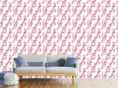 patterned-wallpaper-frangipani-blossoms