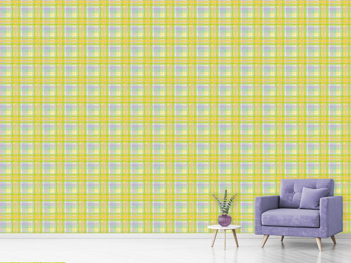 patterned-wallpaper-yellow-tartan