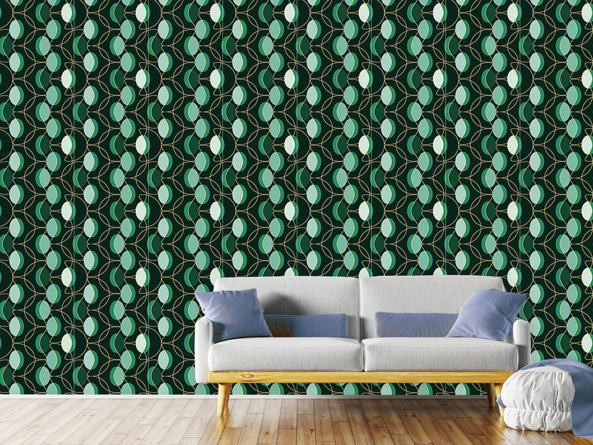 patterned-wallpaper-geometry-of-leaves