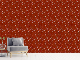 patterned-wallpaper-christmas-tree-decorations-red