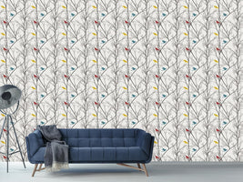 patterned-wallpaper-the-birds-of-the-forest