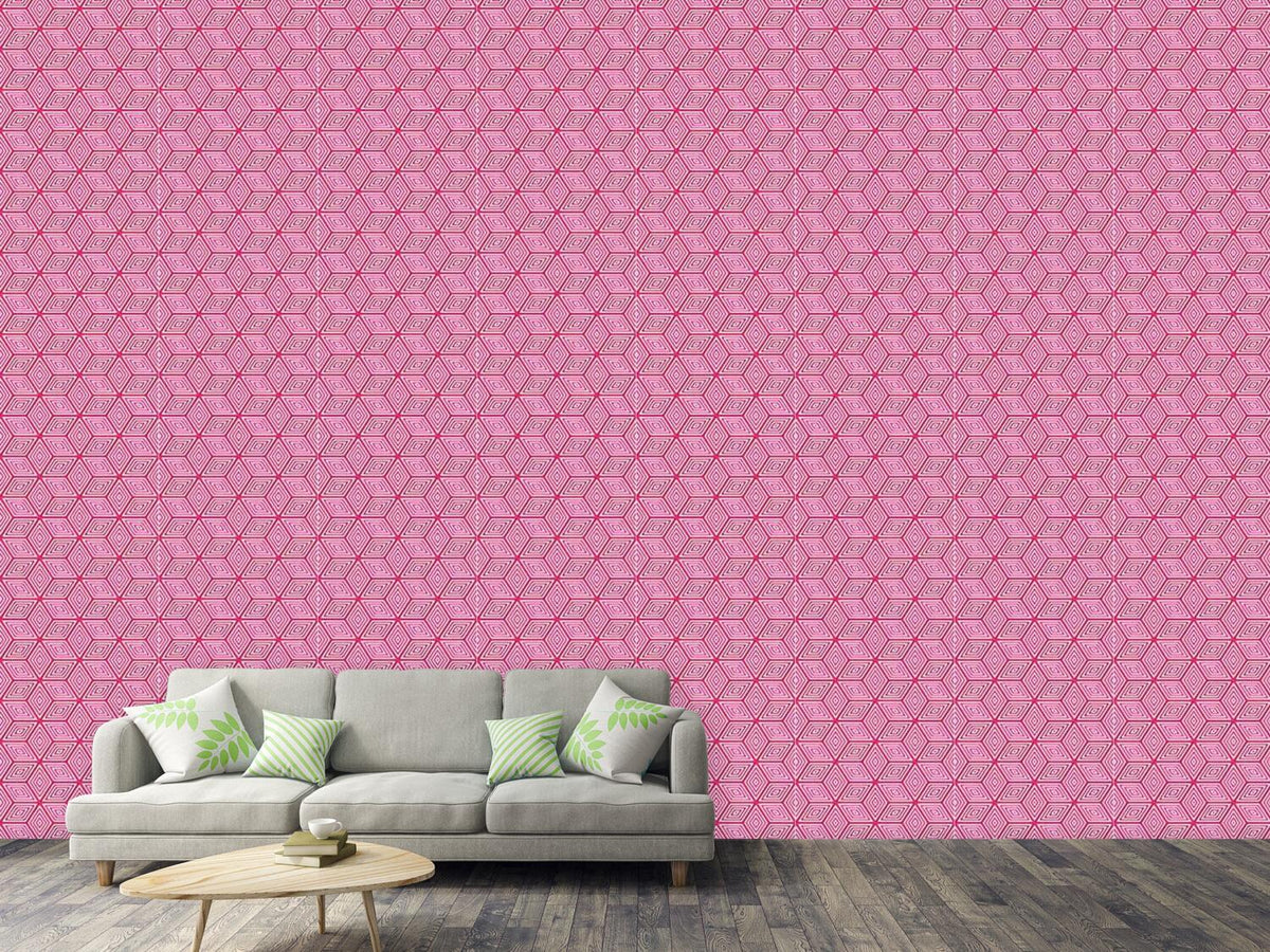 patterned-wallpaper-3d-cubes