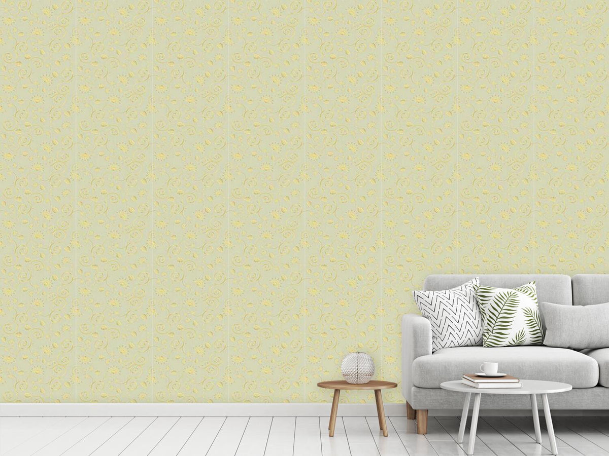 patterned-wallpaper-gold-flora