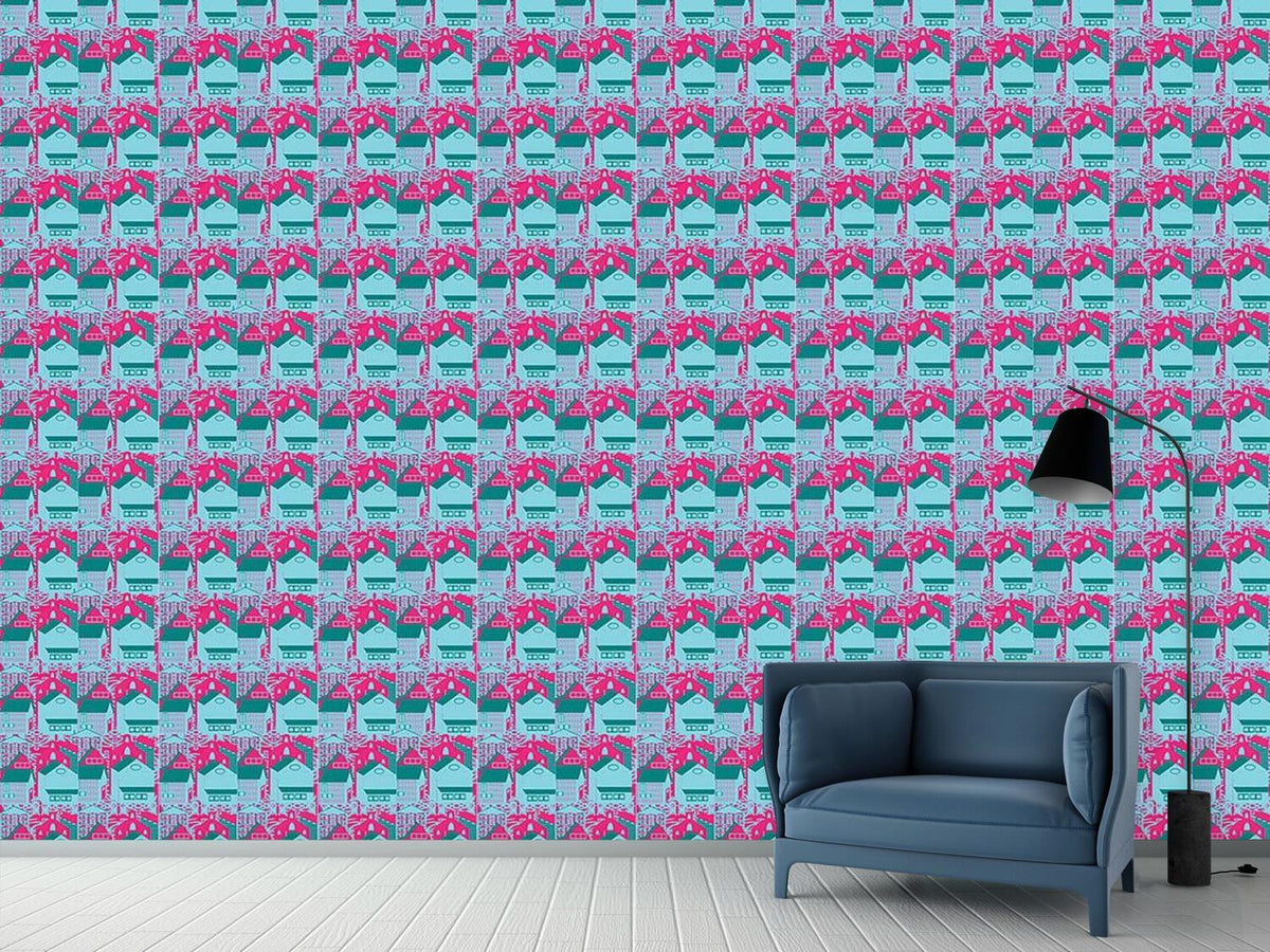 patterned-wallpaper-modern-city