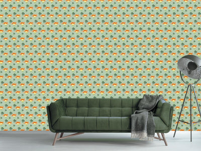 patterned-wallpaper-fuchsia-green