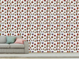 patterned-wallpaper-masks-on-the-wall