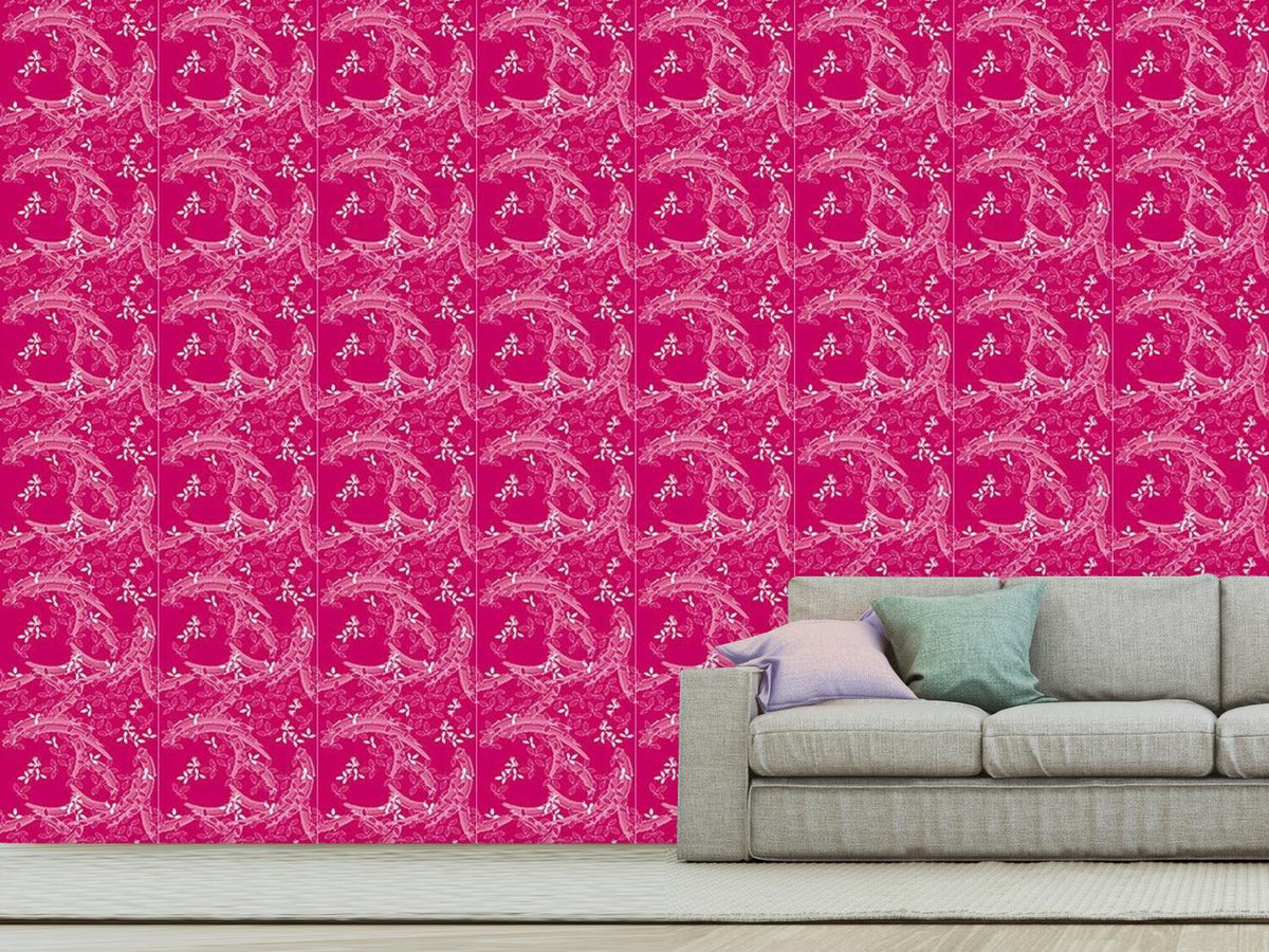 patterned-wallpaper-bush-clover-asia-pink