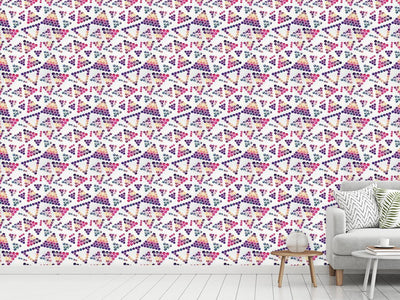 patterned-wallpaper-crystals-in-triangular-shape