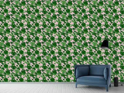 patterned-wallpaper-monstera-deliciosa