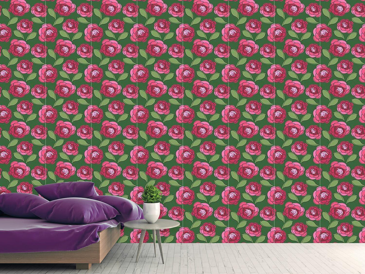 patterned-wallpaper-camellia-blossoms