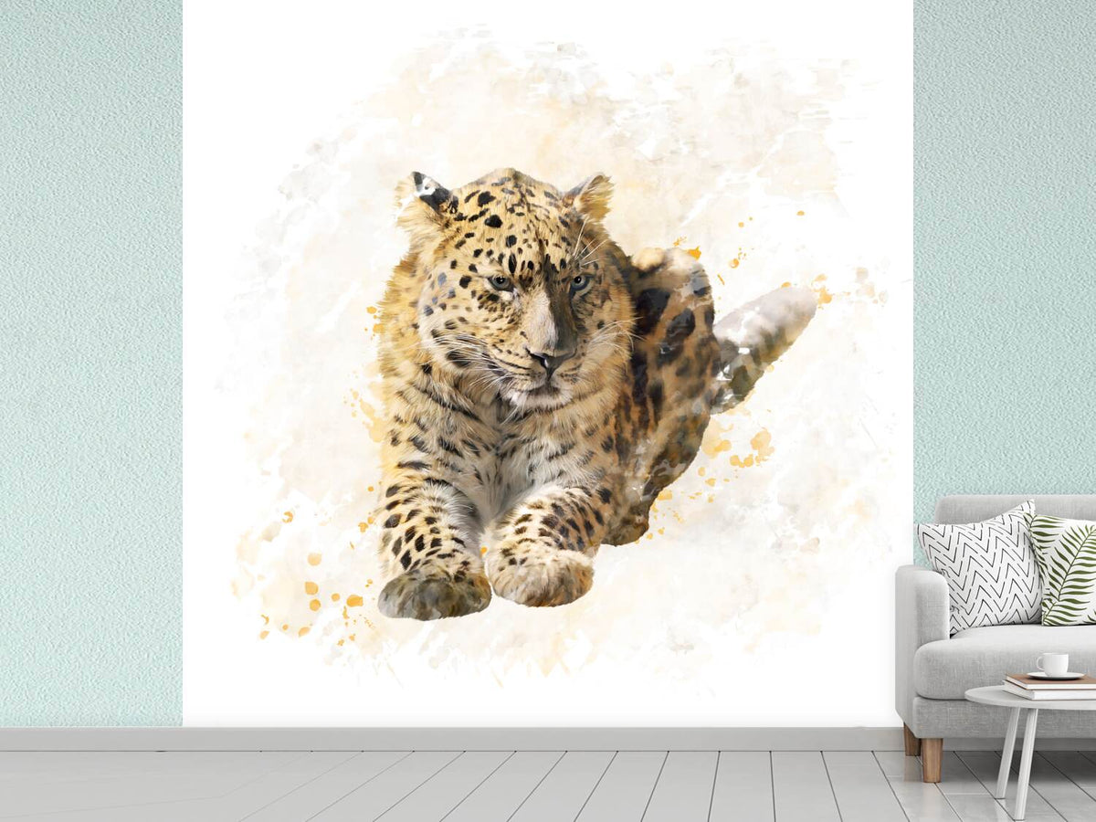 photo-wallpaper-painting-lynx