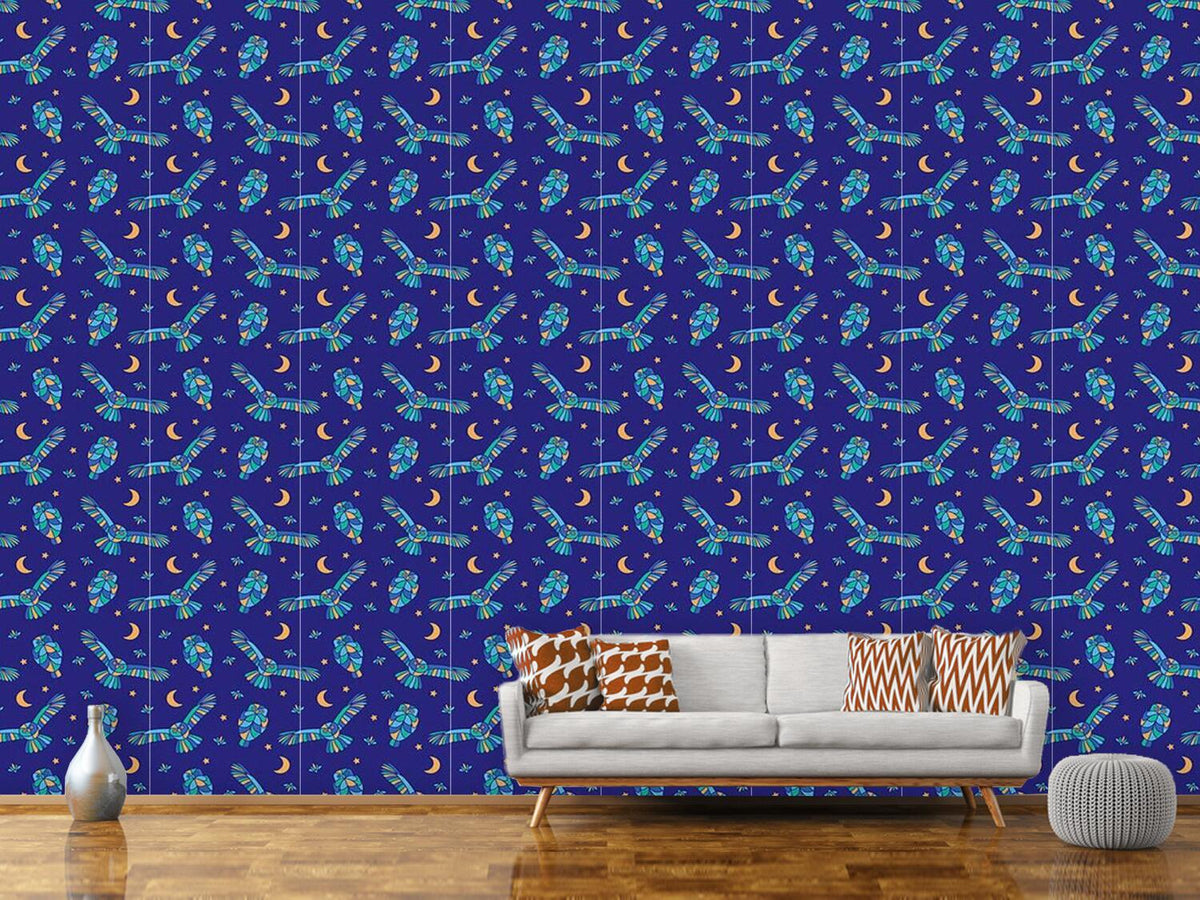 patterned-wallpaper-owls-at-night