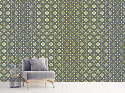 patterned-wallpaper-retro-patchwork-flowers