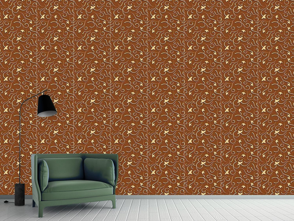 patterned-wallpaper-chocolate-ivy