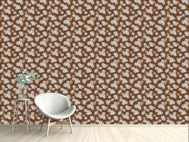 patterned-wallpaper-edelweiss-brown