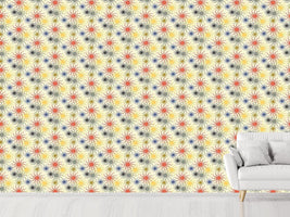 patterned-wallpaper-starfish-on-yellow