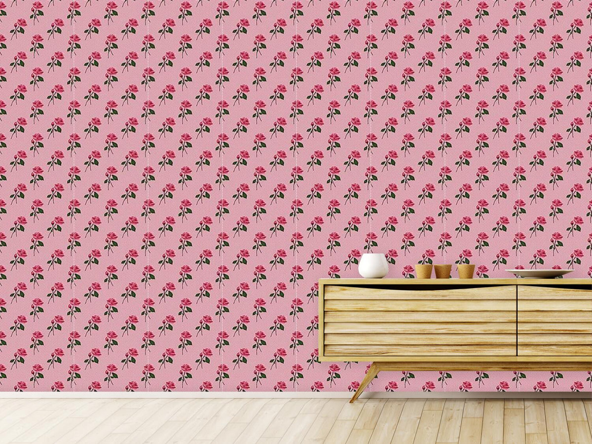 patterned-wallpaper-pink-roses