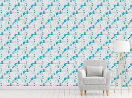 patterned-wallpaper-cherry-blossom-geisha-cyan