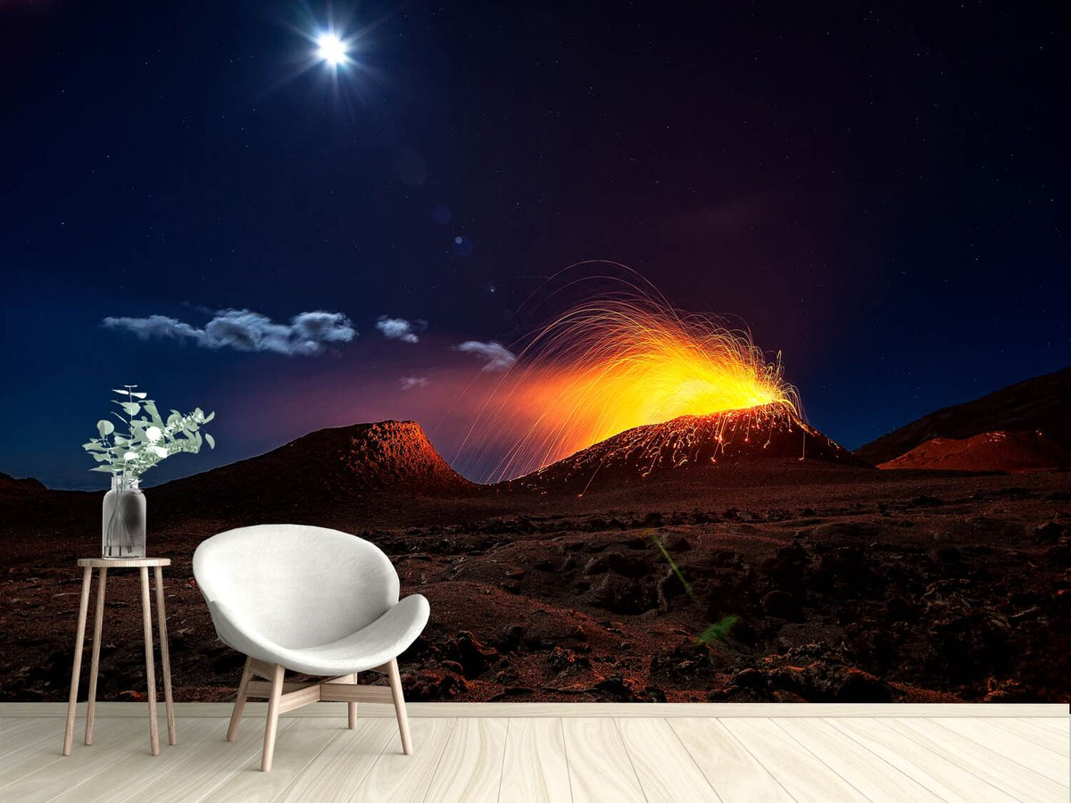 photo-wallpaper-lava-flow-with-the-moon