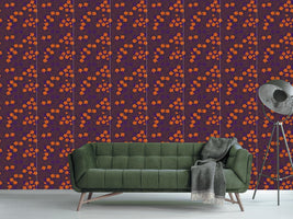 patterned-wallpaper-grape-leaf-royal