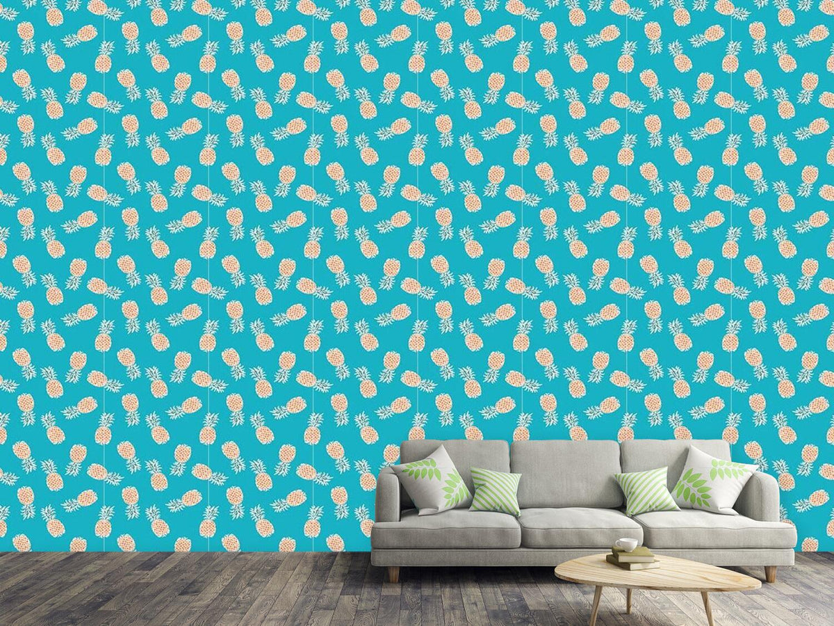 patterned-wallpaper-flying-pineapples