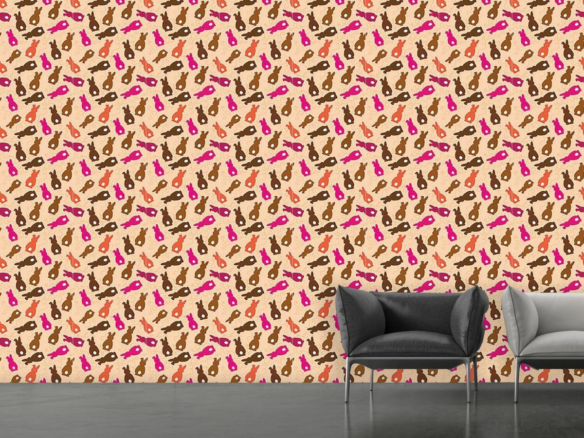 patterned-wallpaper-bouncing-bunnies-pink