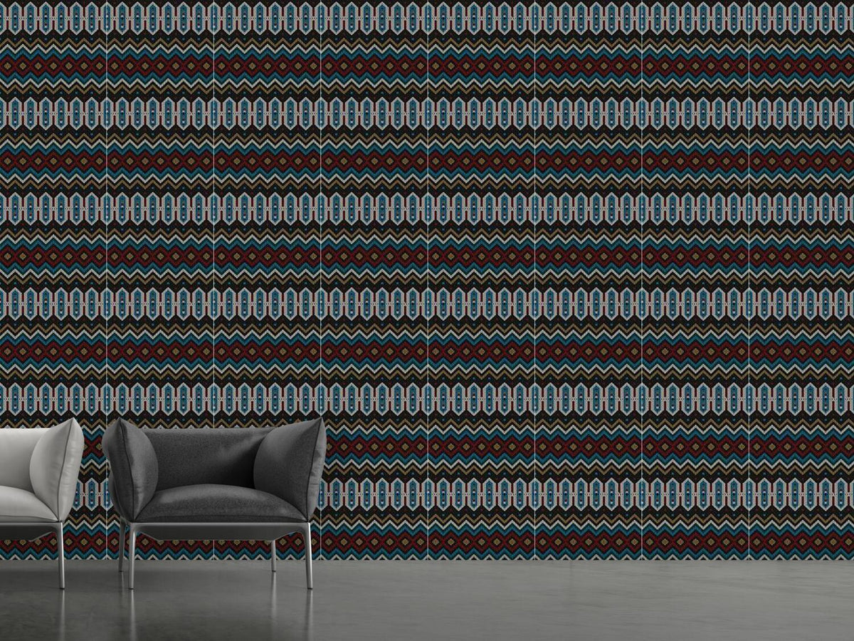 patterned-wallpaper-knitted-ethno