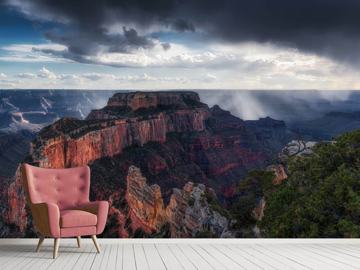 photo-wallpaper-scattered-showers-at-grand-canyon-x