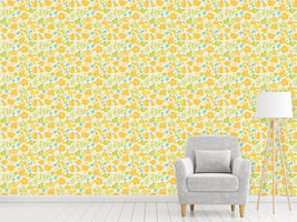 patterned-wallpaper-tea-time-in-the-garden