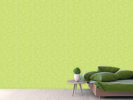 patterned-wallpaper-circle-leaves