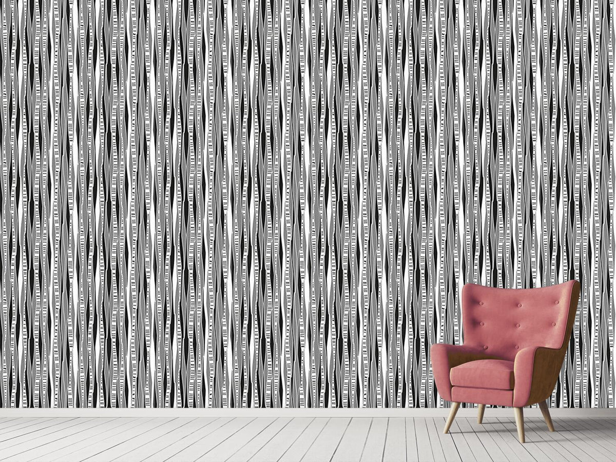 patterned-wallpaper-retro-birch-forest