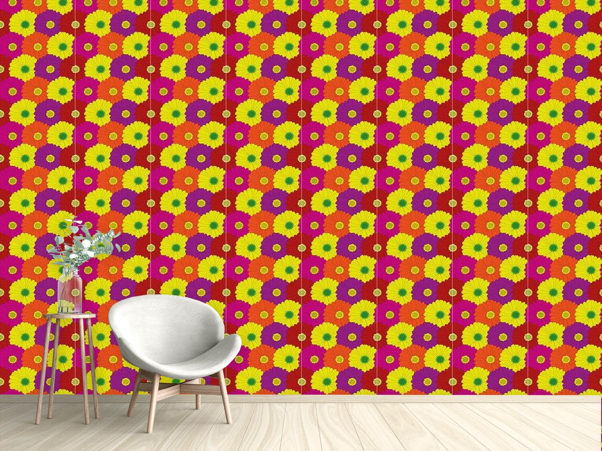 patterned-wallpaper-gerbera