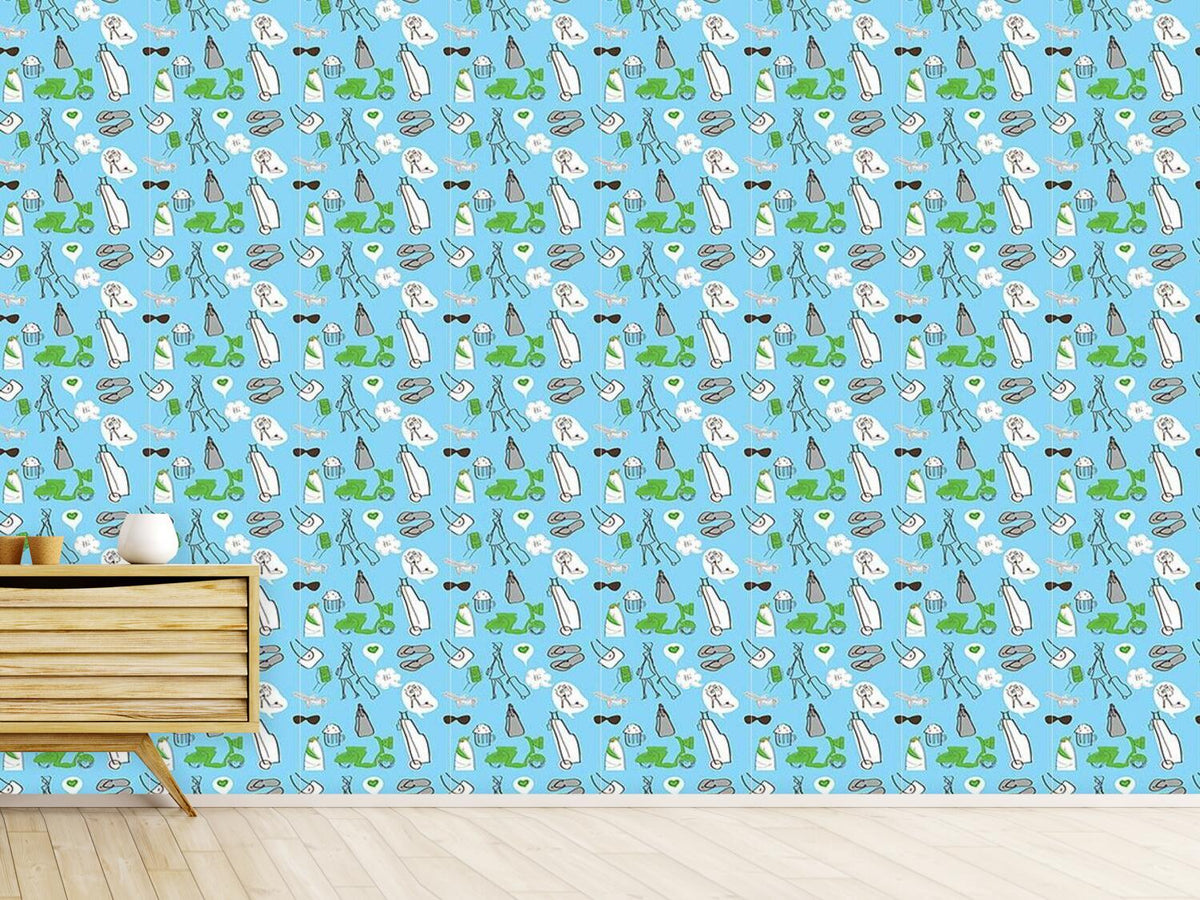 patterned-wallpaper-summer-vacation