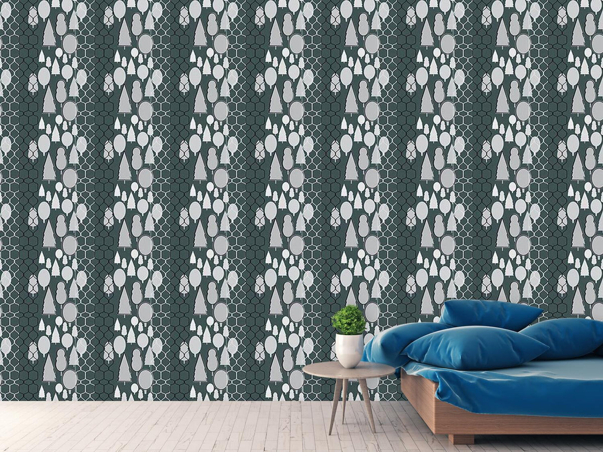 patterned-wallpaper-fency-forest-monochrome