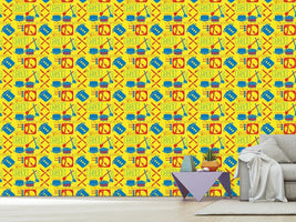 patterned-wallpaper-colorful-kitchen