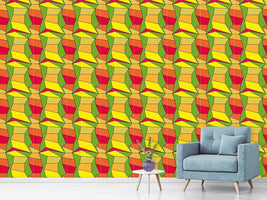 patterned-wallpaper-cubism