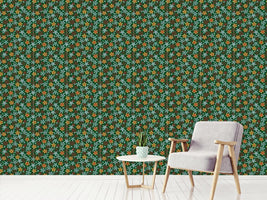 patterned-wallpaper-christmas-crystals-green