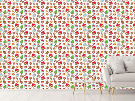 patterned-wallpaper-cookie-jar