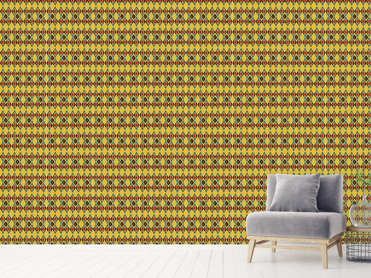 patterned-wallpaper-tribal-dance-day