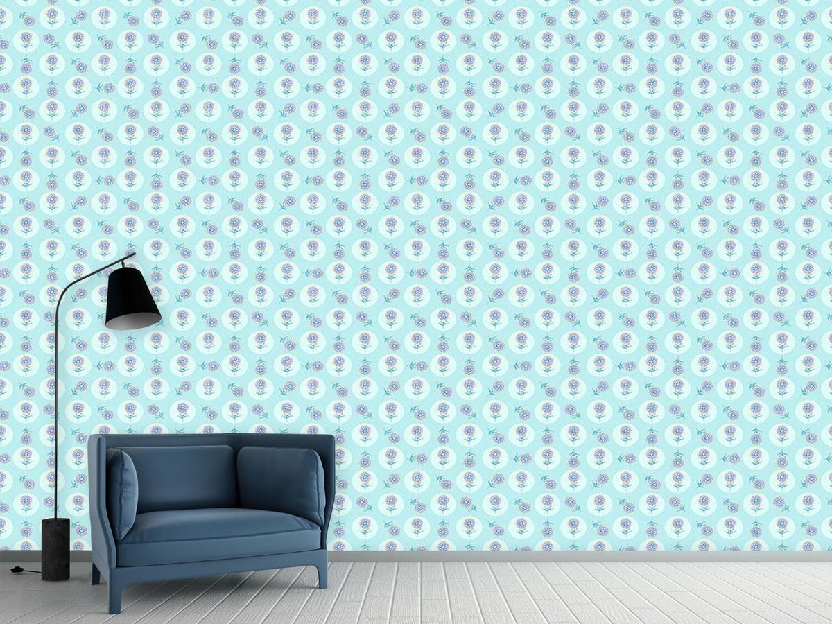 patterned-wallpaper-polka-dots-and-flower