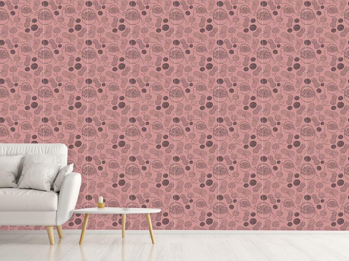 patterned-wallpaper-time-for-knitting