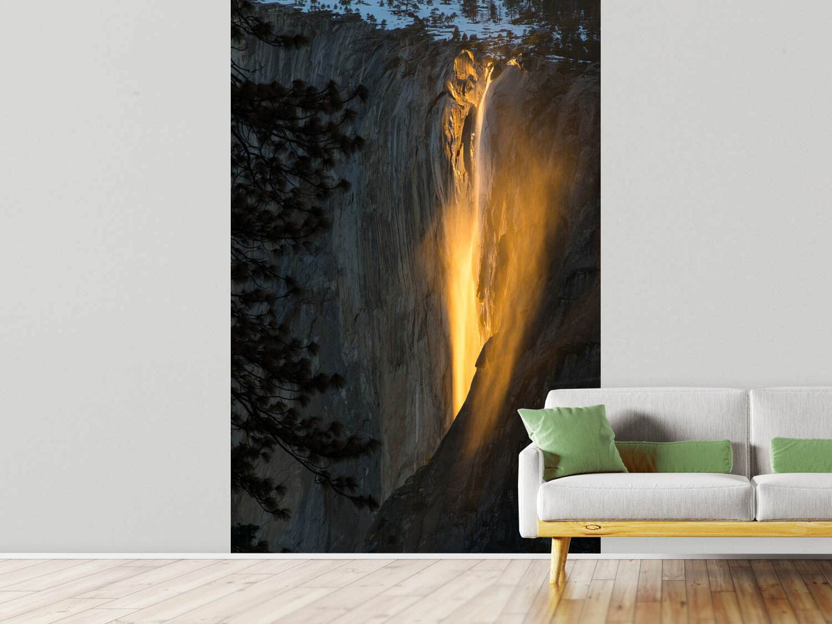 photo-wallpaper-golden-waterfall