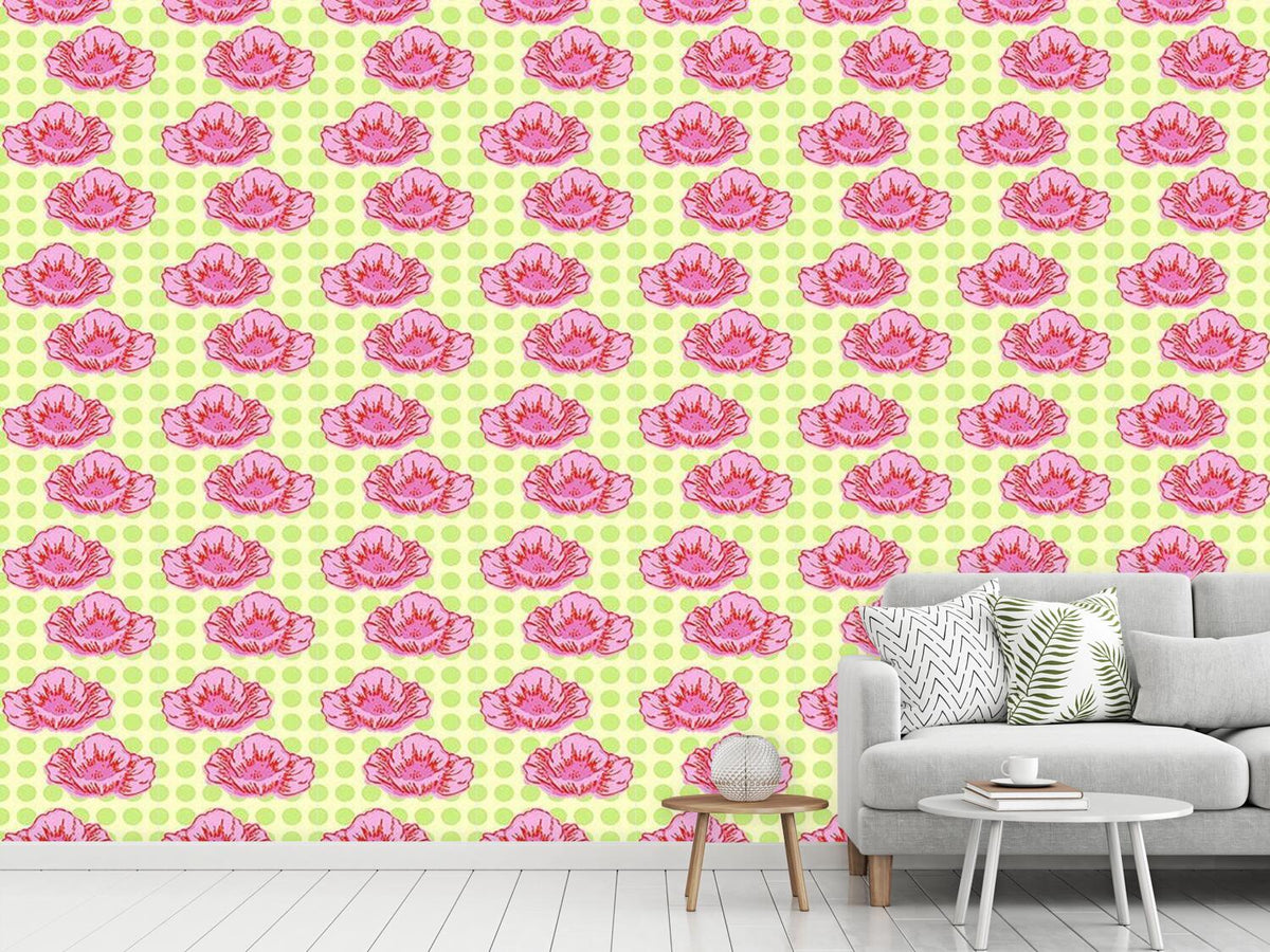 patterned-wallpaper-poppies-like-it-dotty-green