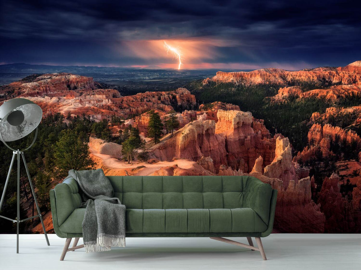 photo-wallpaper-lightning-over-bryce-canyon