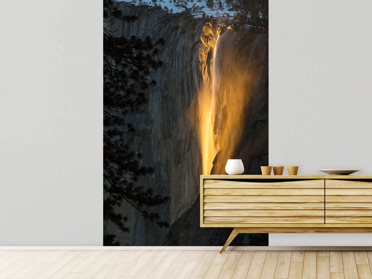 photo-wallpaper-golden-waterfall